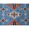 Kazak Wool Hand Knotted Rug Blue 7.11x9.11 -O0516