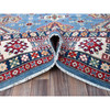 Kazak Wool Hand Knotted Rug Blue 7.11x9.11 -O0516