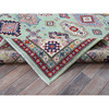 Kazak Wool Hand Knotted Rug Green 7.11x9.10 -O0517