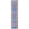 Kazak Wool Hand Knotted Rug Blue 2.10x15.11 -O0544