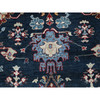 Heriz Wool Hand Knotted Rug Blue 9.0x11.7 -O0317