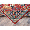 Heriz Wool Hand Knotted Rug Red 8.10x11.11 -O0319