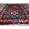 Kazak Wool Hand Knotted Rug Blue 9.5x12.1 -O0547