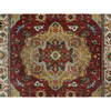 Heriz Wool Hand Knotted Rug Red 6.1x9.2 -O091397
