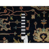 Heriz Wool Hand Knotted Rug Blue 10.1x10.1 -O091406