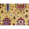 Kazak Wool Hand Knotted Rug Yellow 8.3x9.8 -O0551