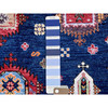 Kazak Wool Hand Knotted Rug Blue 8.5x9.8 -O0553