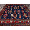 Kazak Wool Hand Knotted Rug Blue 8.5x9.8 -O0553