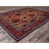 Kazak Wool Hand Knotted Rug Beige 8.1x9.7 -O0554