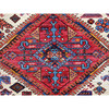 Kazak Wool Hand Knotted Rug Ivory 8.6x10.8 -O0559