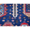 Kazak Wool Hand Knotted Rug Blue 6.4x8.9 -O0572