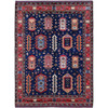 Kazak Wool Hand Knotted Rug Blue 6.4x8.9 -O0572