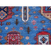 Kazak Wool Hand Knotted Rug Blue 6.3x9.1 -O0573