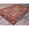 Kazak Wool Hand Knotted Rug Brown 6.0x8.6 -O0579