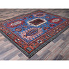 Kazak Wool Hand Knotted Rug Blue 6.0x7.8 -O0583