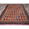 Kazak Wool Hand Knotted Rug Brown 6.3x8.4 -O0586