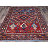 Kazak Wool Hand Knotted Rug Multicolored 5.11x7.4 -O0590