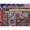 Kazak Wool Hand Knotted Rug Red 4.3x5.7 -O0599
