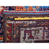 Kazak Wool Hand Knotted Rug Blue 4.2x6.1 -O0601