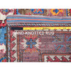 Kazak Wool Hand Knotted Rug Blue 4.4x5.9 -O0604