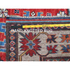 Kazak Wool Hand Knotted Rug Red 2.10x9.8 -O0618