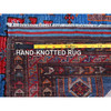 Kazak Wool Hand Knotted Rug Blue 2.10x4.9 -O0629