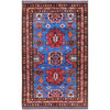 Kazak Wool Hand Knotted Rug Blue 2.10x4.9 -O0629