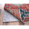 Overdyed & Vintage Wool Hand Knotted Rug Red 2.7x9.3 -O0633