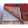 Overdyed & Vintage Wool Hand Knotted Rug Red 2.3x9.3 -O0653