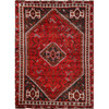 Overdyed & Vintage Wool Hand Knotted Rug Red 5.4x7.6 -O0807