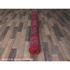 Overdyed & Vintage Wool Hand Knotted Rug Red 5.2x7.10 -O0813