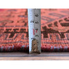 Overdyed & Vintage Wool Hand Knotted Rug Orange 2.11x10.11 -O0831
