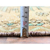 Overdyed & Vintage Wool Hand Knotted Rug Brown 2.9x10.7 -O0832