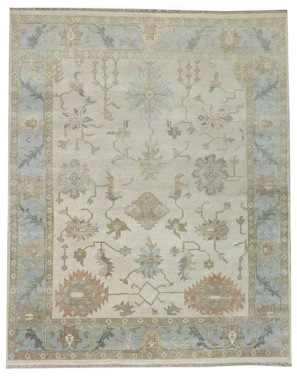Turk Anatolian Oushak Silver Wash 8'0"x10'0" Hand-knotted Rug -w11301 w11301 physical All Rugs New