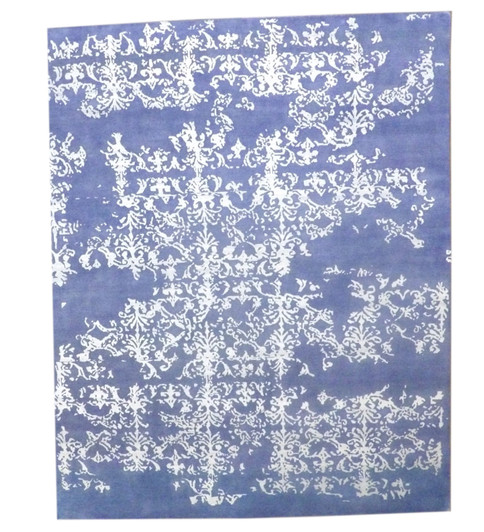 Modern Abstract Broken Design 8'0"x10'0" Hand-knotted Rug -w1070