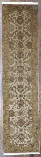 Jaipur Kashan Antique Wash 2'6"x10'0" Hand-knotted Rug -w609
