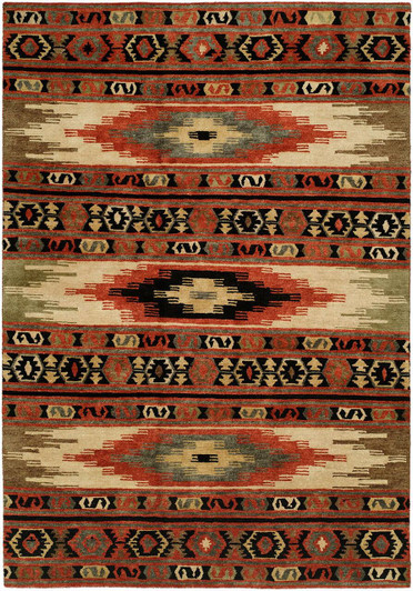 Hand Knotted Wool Southwest/Tribal Rug KMV6950