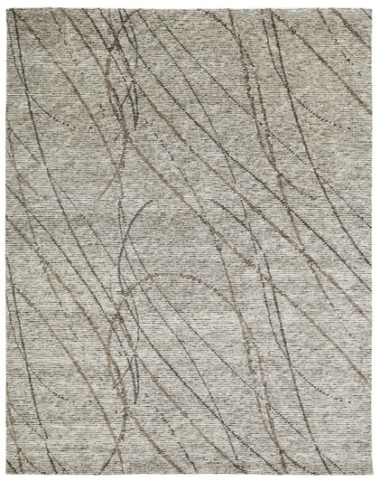 Hand Knotted Wool & Silk Modern Rug KVS6050