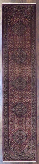 Fine Persian Tabriz 2'6"x12'0" Hand-knotted Rug -w686