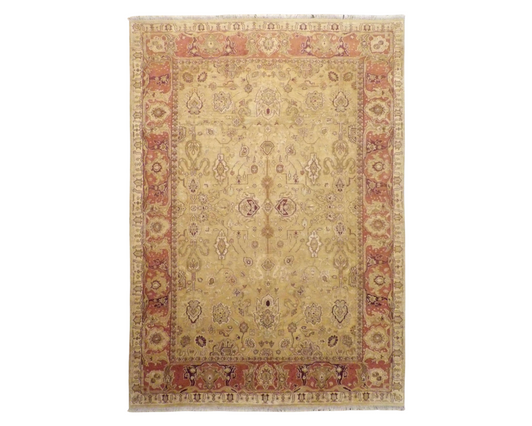 Agra Vintage Ziegler Hand knotted Wool Rug 10'0" x 14'0" - w427