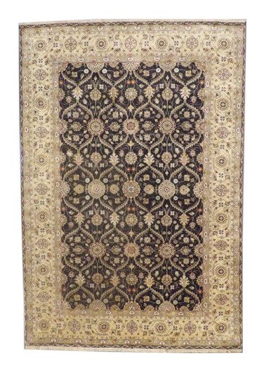 Fine Persian Mashad 7'0"x10'0" Hand-knotted Rug -w11251