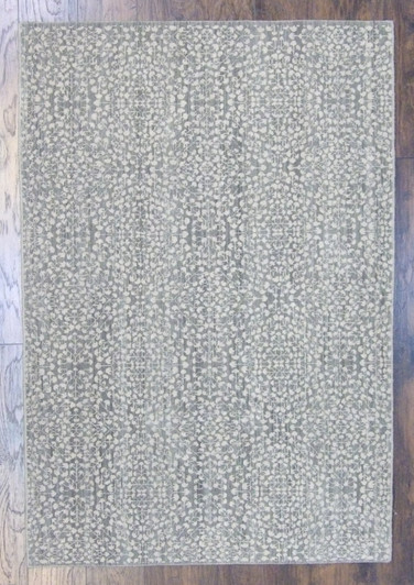 Transitional Floral Design Natural-dye 4'0"x6'0" Hand-knotted Rug -w372
