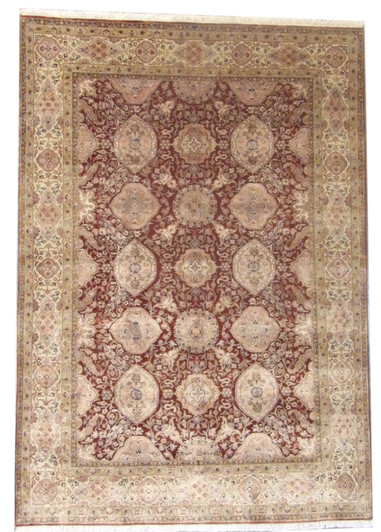 Fine Persian Silky Haji Jalili 5'0"x8'0" Hand-knotted Rug -W11138