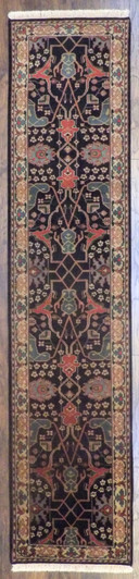 Turkish Weave Ziegler 2'6"x12'0" Hand-knotted Rug -w707
