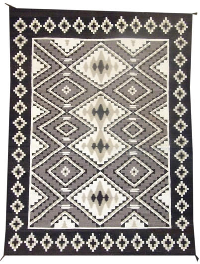 Tribal Navajo American Indian Tribe Rug 7'0"x9'0" Hand-knotted Rug -ROBIN-6
