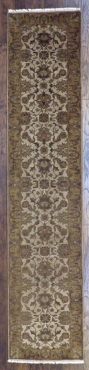 Jaipur Kashan Antique Wash 2'6" x 12'0" Hand-knotted Rug - w676