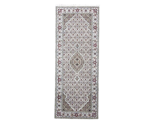 Persian Mahi Tabriz 2'6" x 6'0'' Hand knotted Rug - w201