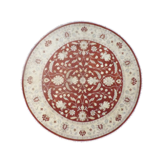 Agra Chobie Ziegler Natural-dye Hand knotted Rug 10'0" x 10'0" - w501