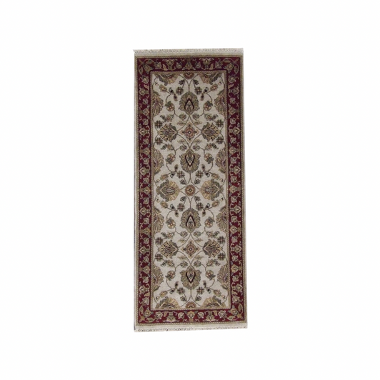 Jaipur Kashan 2'6" x 6'0'' Hand knotted Rug - w216