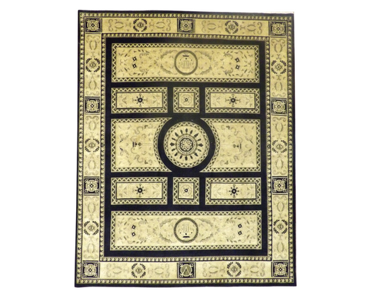 Abusson European Design Hand knotted Wool Rug 8'0" x 10'0" - w949